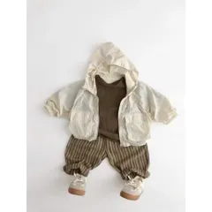 Áo khoác nhẹ, áo khoác gió tone màu nâu Hàn Quốc cho bé trai 8-27kg