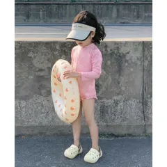 Bikini cho bé gái, set đồ bơi liền thân dài tay chất su dày dặn cho bé 9-26kg