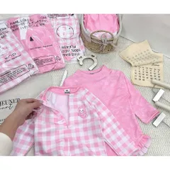 Bikini cho bé gái, set đồ bơi liền thân dài tay chất su dày dặn cho bé 9-26kg