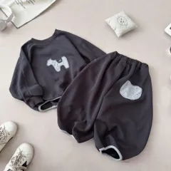 Quần áo thu đông bé trai, set bộ nỉ mềm mại hoạ tiết COW phong cách Hàn Quốc cho bé trai 9-26kg