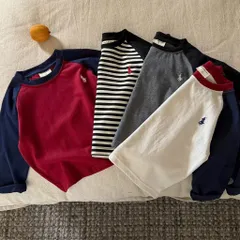 Áo thun bé trai, áo thun dài tay Raglan thêu ngựa cho bé 7-27kg