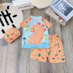 Đồ bơi bé trai, set đồ bơi 3ct: áo, quần và mũ bơi KL cho bé
