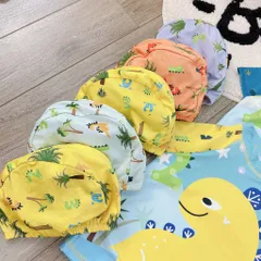Đồ bơi bé trai, set đồ bơi 3ct: áo, quần và mũ bơi KL cho bé