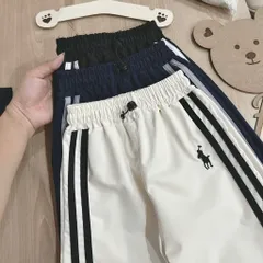 Quần dài bé trai, quần gió dáng Jogger thể thao khoẻ khoắn cho bé 7-27kg