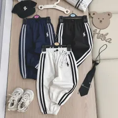 Quần dài bé trai, quần gió dáng Jogger thể thao khoẻ khoắn cho bé 7-27kg