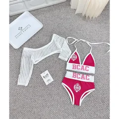 Đồ bơi bé gái, set 3ct: bộ bikini 2 mảnh và áo lưới cho bé 10-30kg