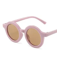 Kính trẻ em, kính dâm thời trang gọng tròn màu pastel cho bé (<5 tuổi)