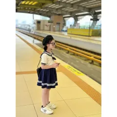 Đồng phục học sinh, đồng phục học sinh tiểu học, cặp đồng phục bé trai bé gái cổ hải quân cho bé 10-34kg