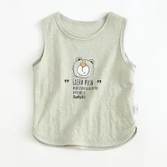 Áo ba lỗ bé trai, áo ba lỗ bé gái, áo ba lỗ chất cotton hình gấu Pooh dễ thương cho bé 8-25kg