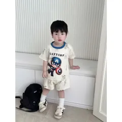 Quần áo bé trai, set bộ cộc tay chất cotton siêu nhân người sắt và đội trưởng Mỹ cho bé 9-26kg