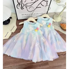 Váy cho bé gái, váy công chúa voan tơ thêu 3 lớp bồng bềnh cho bé 8-30kg