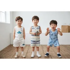Set bộ bé trai sát nách, bộ bé trai thông hơi hoạ tiết KL cho bé 9-27kg