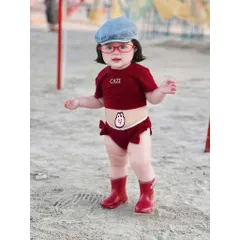 Đồ bơi bé gái, set bộ bikini 2 mảnh CAZY cho bé 10-35kg