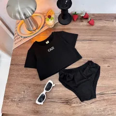 Đồ bơi bé gái, set bộ bikini 2 mảnh CAZY cho bé 10-35kg