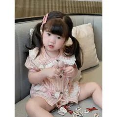 Bộ đồ ngủ bé gái, Pijama tiểu thư chất đũi lụa mềm mát tone màu hồng Pastel cho bé 9-26kg