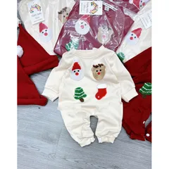 Bộ body cho bé sơ sinh, set body nỉ thêu đắp hình dễ thương kèm mũ cho bé trai và bé gái từ 7-15kg