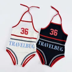 Đồ bơi bé gái, bikini liền thân hoạ tiết Travelbug nổi bật cho bé 10-23kg