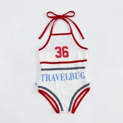 Đồ bơi bé gái, bikini liền thân hoạ tiết Travelbug nổi bật cho bé 10-23kg