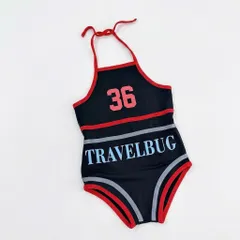 Đồ bơi bé gái, bikini liền thân hoạ tiết Travelbug nổi bật cho bé 10-23kg