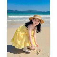 Váy cho bé gái, set váy Maxi ren hoa TẶNG KÈM MŨ cho bé 10-30kg