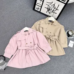 LOẠI 1 Áo khoác cho bé gái, áo măng tô dáng Babydoll dài chất kaki 2 da cho bé gái 10-37kg
