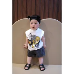 Quần áo bé trai, set bộ áo cotton tay hến họa tiết động vật kèm quần short jean cho bé 9-25kg