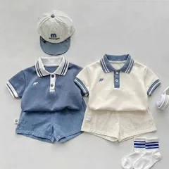 Quần áo bé trai, set bộ áo polo cộc tay thêu hình lá kèm quần short đùi cho bé 8-20kg