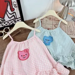 Váy cho bé gái, váy 2 dây kẻ caro dáng babydoll bèo 2 tầng bồng bềnh cho bé 10-30kg