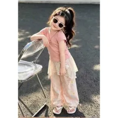 Quần áo bé gái, set bộ áo cotton zip hồng kết hợp quần suông thô đũi phong cách Hàn Quốc size 8-36kg