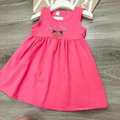 Váy bé gái, váy cotton sát nách họa tiết dễ thương cho bé 10-35kg