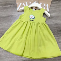 Váy bé gái, váy cotton sát nách họa tiết dễ thương cho bé 10-35kg
