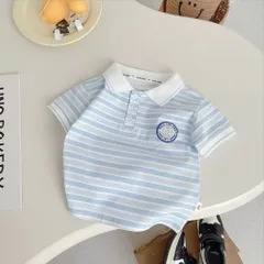 Quần áo bé trai, set bộ áo polo cộc tay kẻ xanh kèm quần Short Kaki cho bé size 8-25kg