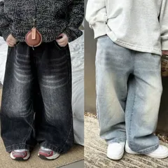 Quần Jean Dáng Suông Cho Bé Trai, Bé gái– Chất Liệu Jean Chính Phẩm, Phong Cách Hàn Quốc Cho Bé 10-30kg