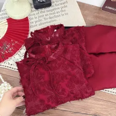 Áo dài cách tân cho bé gái, set áo dài 2 lớp ren lông cổ nơ thanh lịch kèm quần lụa cho bé 10-30kg