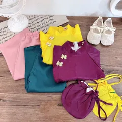 Áo dài cách tân cho bé gái, set áo dài lụa vân mây, quần lụa và túi vải cho bé 10-35kg