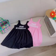 Váy cho bé gái, váy cotton ba lỗ mát mẻ họa tiết DAK STUDIO cho bé