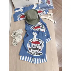 Quần áo bé trai, set bộ sát nách cotton Capuchino cho bé 9-27kg