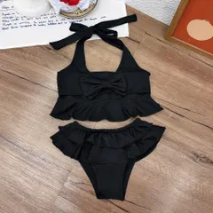Set bikini bé gái, đồ bơi 2 mảnh cổ yếm kèm quần cho bé 10-30kg