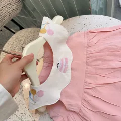 Váy cho bé gái, váy thô đũi hàn hồng pastel mát mẻ cho bé 10-20kg