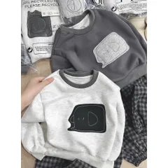 Quần áo thu đông bé trai, set bộ áo nỉ thêu đắp hình kèm quần dạ kẻ cho bé 9-27kg