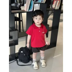 Áo polo bé trai, áo có cổ hoạ tiết TRUST năng động, lịch sự chuẩn Style Hàn Quốc size 9-26kg
