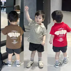 Áo polo bé trai, áo có cổ hoạ tiết TRUST năng động, lịch sự chuẩn Style Hàn Quốc size 9-26kg