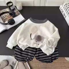 Quần áo thu đông bé trai, set bộ áo nỉ 2 da cao cấp thêu đắp hình chú voi kèm quàn zip kẻ dày dặn cho bé từ 9-26kg