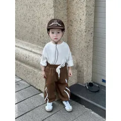 Quần nỉ thu đông bé trai, quần jogger ấm thêu ngựa cho bé 8-26kg