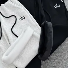 Quần dài bé gái, quần nỉ lót lông dáng suông 2 màu hoạ tiết ALO cho bé 17-45kg