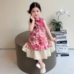 Váy bé gái, set áo hoa cổ tàu kèm chân váy voan tơ cho bé 10-30kg
