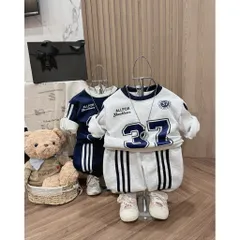 Quần áo thu đông bé trai, set bộ nỉ lót lông tuyết hoạ tiết số 32 cho bé 9-26kg