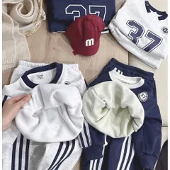 Quần áo thu đông bé trai, set bộ nỉ lót lông tuyết hoạ tiết số 32 cho bé 9-26kg
