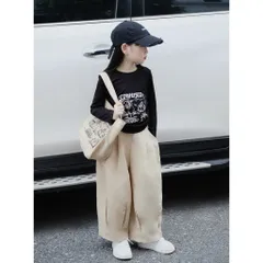 Quần áo bé gái, set áo thun dài tay hoạ tiết chữ CONFUSED kèm quần kaki 2 da cho bé 10-30kg