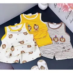 Quần áo bé trai, set bộ sát nách chất cotton siêu mát, siêu dễ thương cho bé 7-15kg
